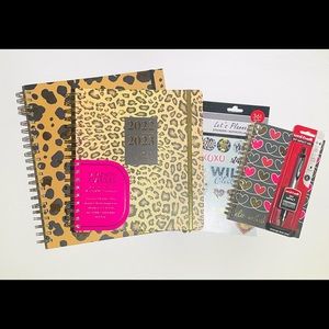 James Burke Leopard Print Planner & Stationary Set